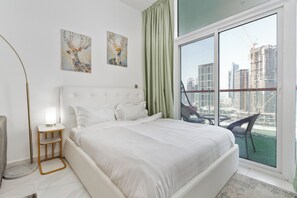 Individually decorated, individually furnished, iron/ironing board - Studio with Canal Views by Bespoke  (Dubai)
