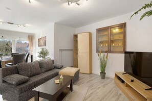 Een televisie en videogames