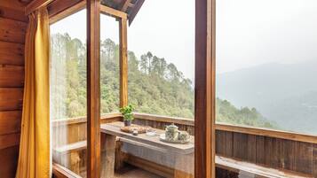 Blick vom Balkon