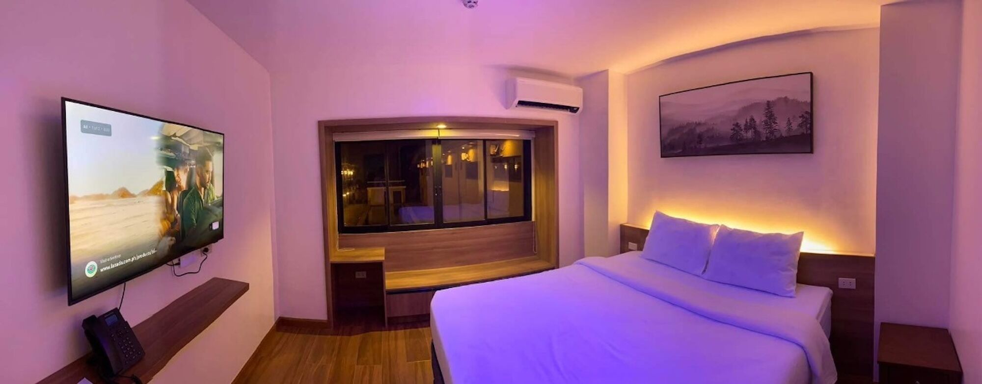 Free WiFi, bed sheets