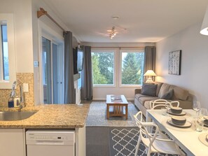 TV, fireplace, table tennis