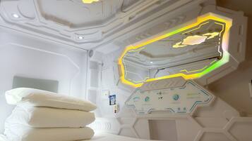 Economy Single Pod - Complimentary 1-Hour Early Check-In & 1-Hour Late Check-Out | Individually decorated, bed sheets