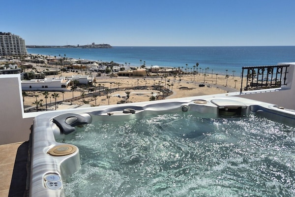 Private Hot tub with an incredible view
