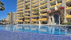 Una piscina riscaldata