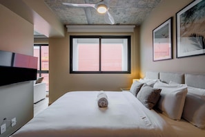 1 bedroom, desk, iron/ironing board, WiFi
