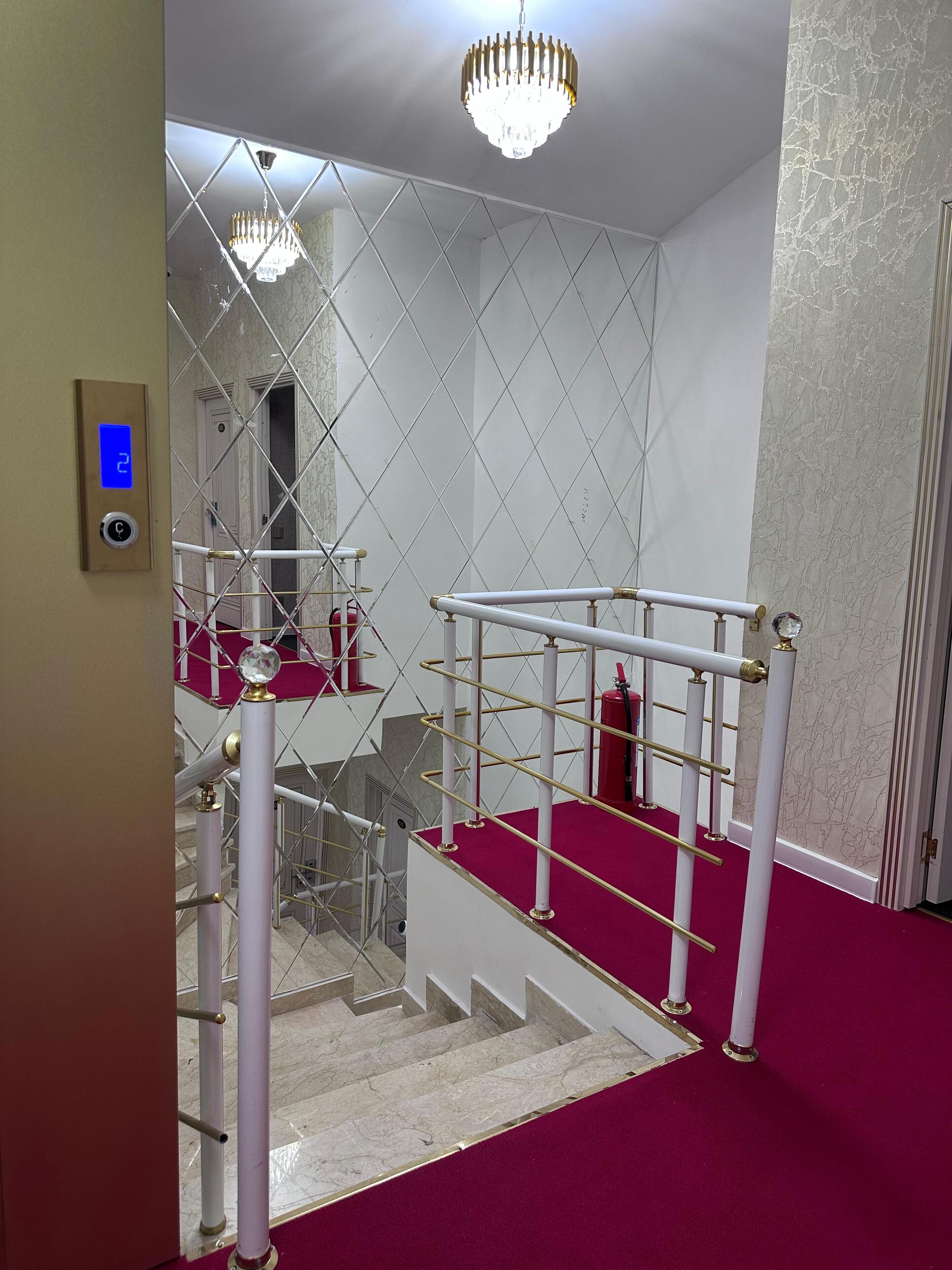 Barandillas en los pasillos