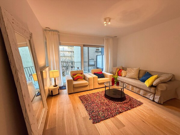 Apartment | Living room - Apartment in Brussels Near European Parliament (Brussels)