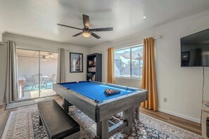 Game room - Peralta Poolside Paradise w/ Game Room! (Mesa)