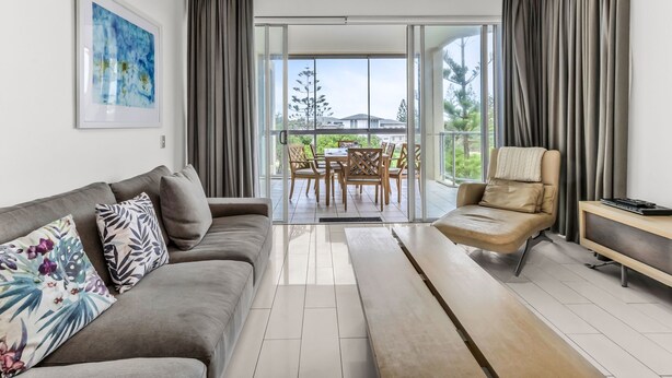 Living area - Tropical Park View Retreat – 3BR Bali Resort in Kingscliff (1210) (Tweed)