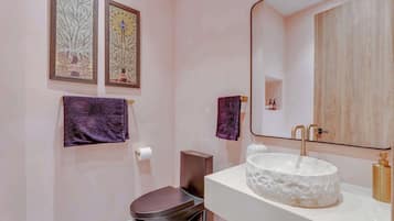 Dutxa, assecador de cabells, tovalloles i sabó