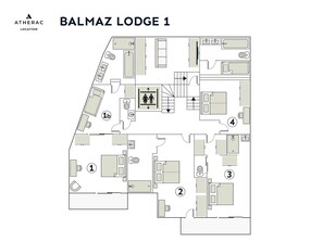 Effortlessly navigate the open layout of this lodge, with rooms conveniently located near common areas.