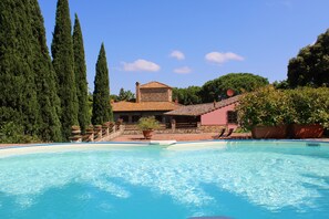 Seasonal outdoor pool - Podere Casato 2 Hills View, Pool, Wifi Tuscany (Montespertoli)