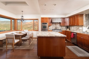 Fridge, microwave, oven, stovetop - 7000 Sq. Ft. Uptown Estate | Views, Games, Theatre (Sedona)