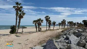 On the beach