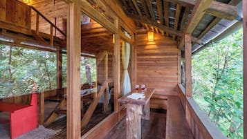 Ferienhaus, 1 Queen-Bett, Balkon, Bergblick | Balkon