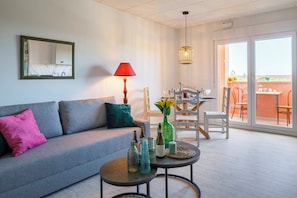Superior Studio, Terrace | Living area | TV