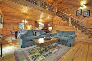 TV, fireplace, offices