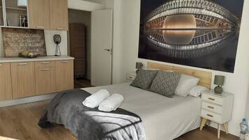 2 slaapkamers, een strijkplank/strijkijzer, wifi, beddengoed