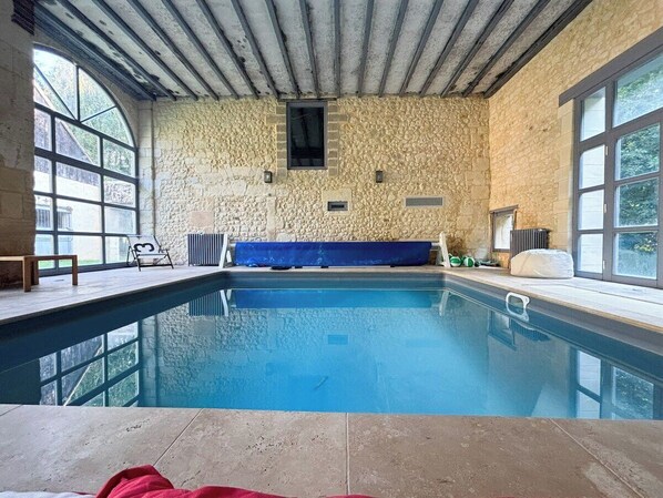 Indoor pool, a heated pool