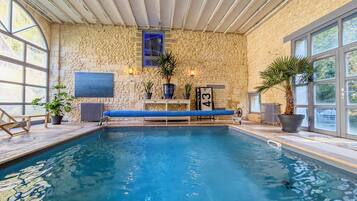 Indoor pool, a heated pool