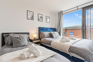 2 habitaciones, wifi gratis y ropa de cama 