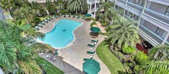 加爾維斯敦公寓，步行至海灘，附陽台！