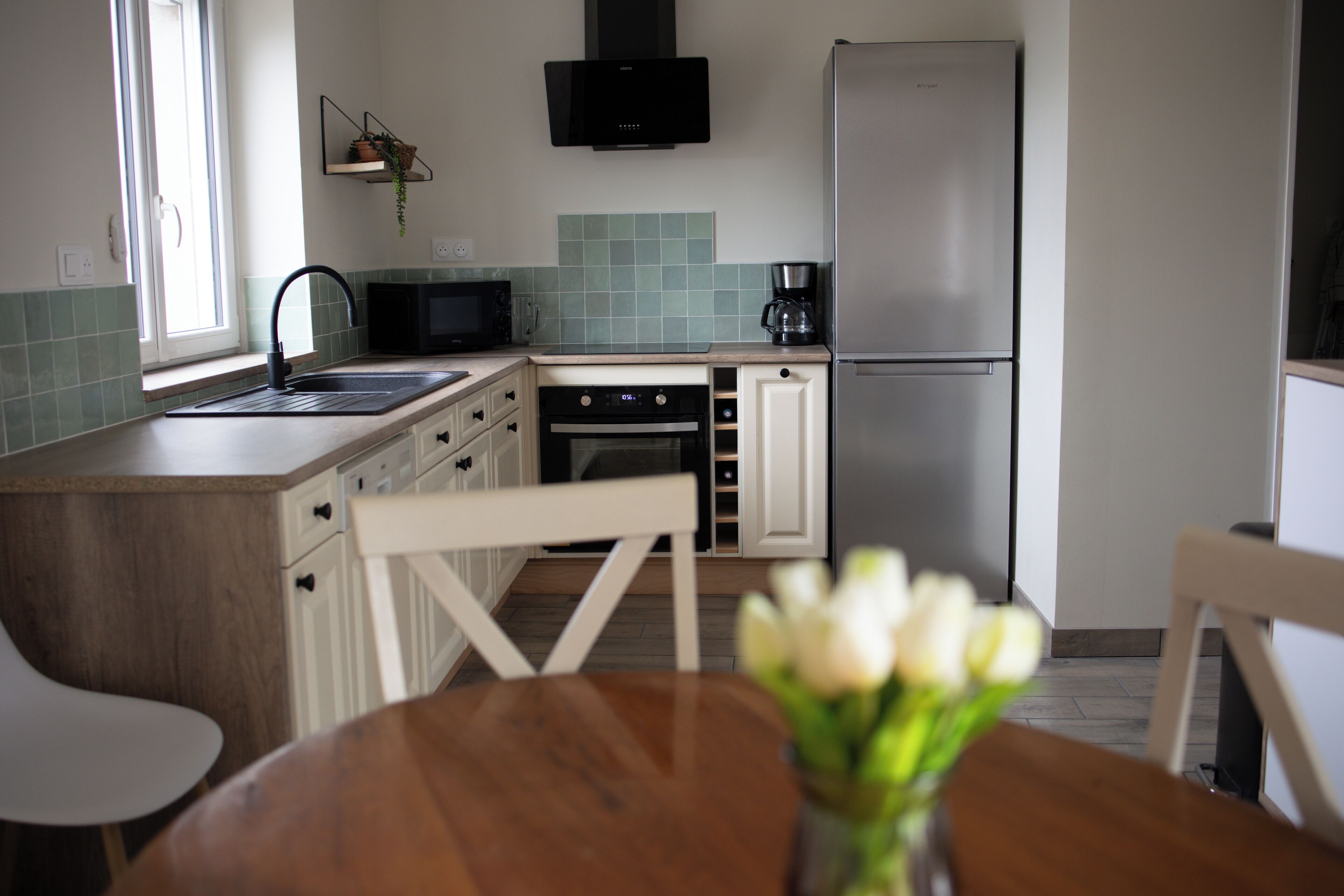 Microwave, oven, stovetop, dishwasher