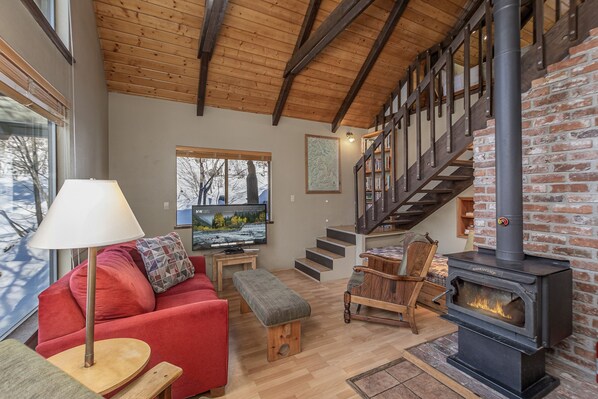 Cabin, 1 Bedroom | Living area | Streaming services - Icicle Chalet 1 Bedroom Cabin (Leavenworth)