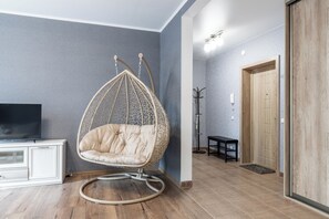 Lägenhet - icke-rökare - utsikt mot staden | Vardagsrum | LCD-tv