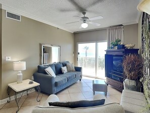 Smart TV, DVD player - Tidewater (Orange Beach) #108 | Gulf Front + Resort Amenities (Orange Beach)