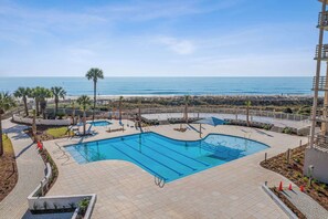 Pool - 2 BDR w/Water Views, Beach Access, & 0-Entry Pool! (Hilton Head Island)