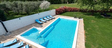 A heated pool
