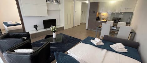 Appartement Supérieur, balcon | Wi-Fi gratuit, draps fournis