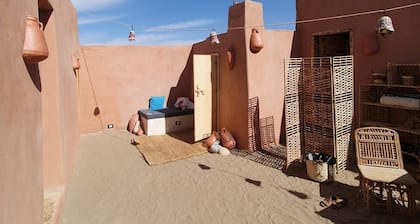 Nubian Earth-home on a secluded island in Aswan