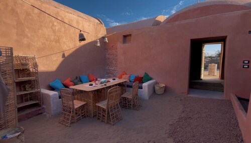 Nubian Earth-home on a secluded island in Aswan