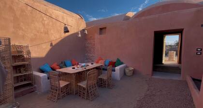 Nubian Earth-home on a secluded island in Aswan