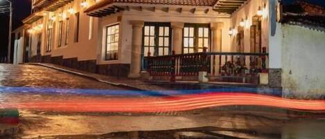 Front of property – evening/night