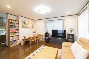 TV, video games, DVD player, books