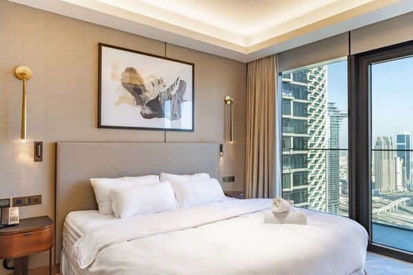 1 bedroom, desk, iron/ironing board, travel crib