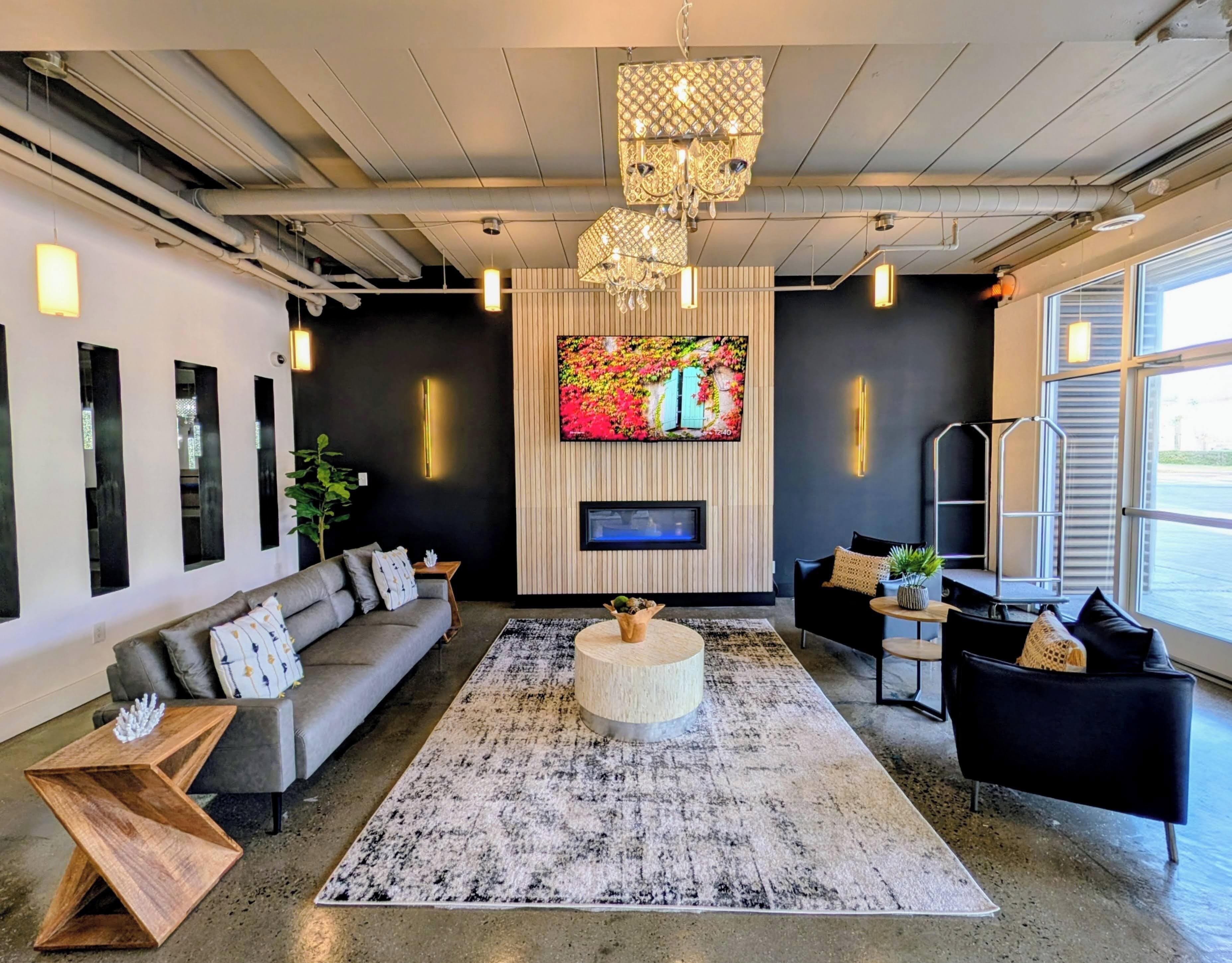 Coin salon dans le hall