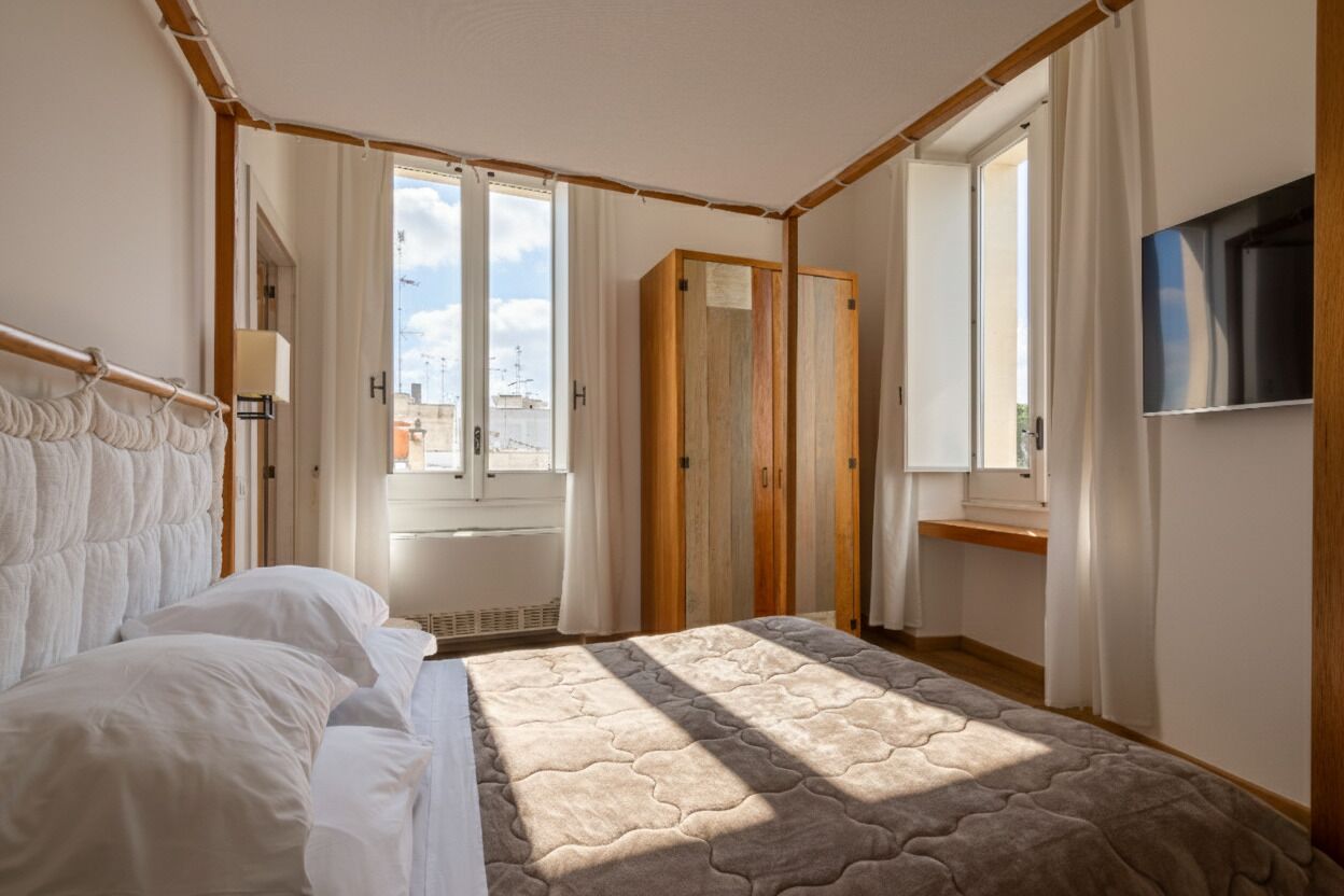 Deluxe Quadruple Room, Private Bathroom, Garden View | Egyptian cotton sheets, premium bedding, down duvets, memory-foam beds