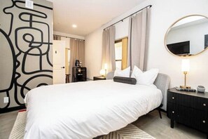 1 bedroom, iron/ironing board, bed sheets