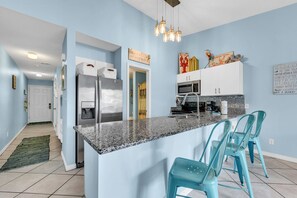 Fridge, microwave, oven, stovetop - Gulfview II Unit 325 ~ Gulf View ~ Sleeps 6 (Miramar Beach)