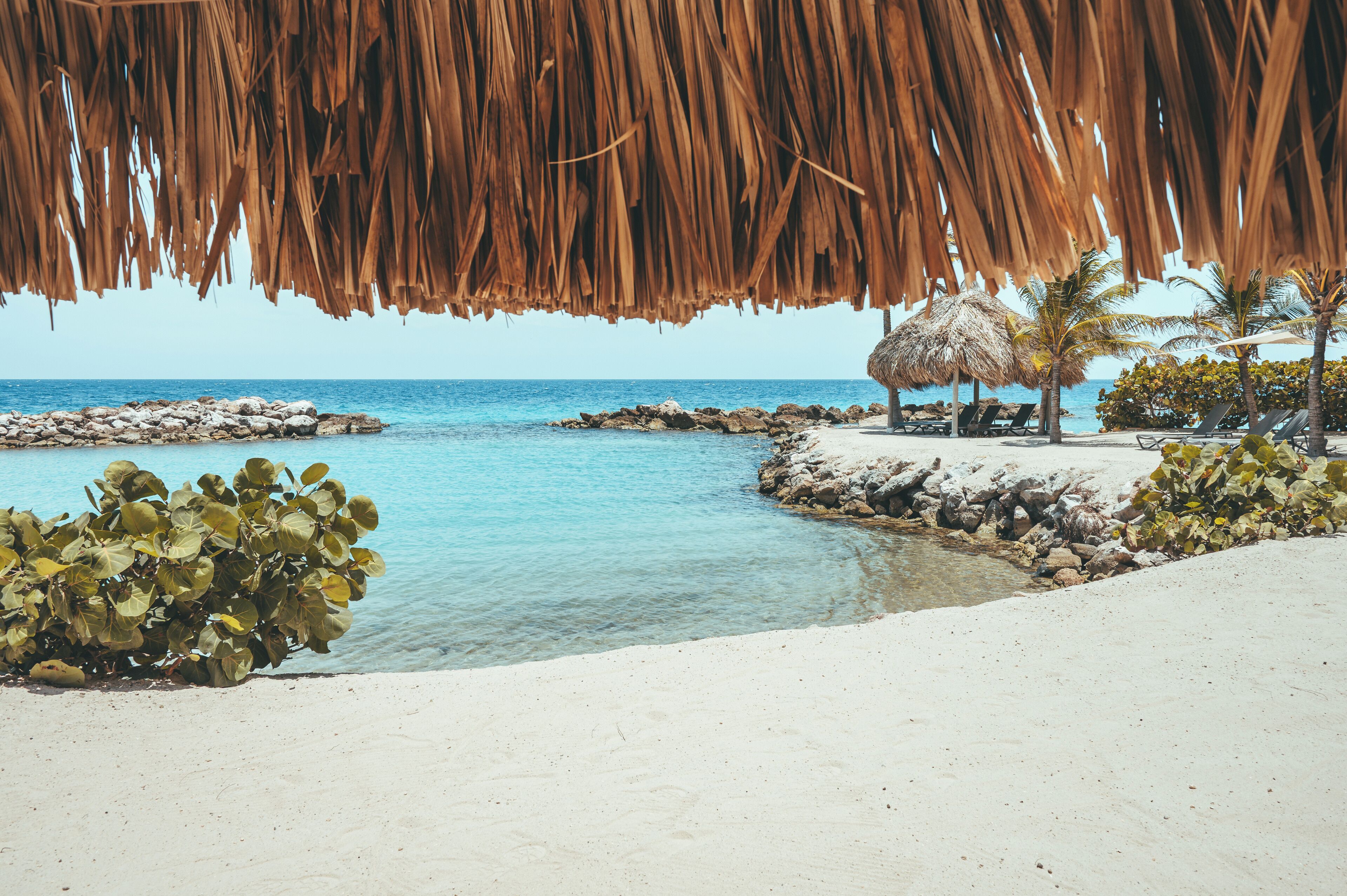 Sun loungers, beach towels