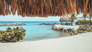 Sun-loungers, beach towels