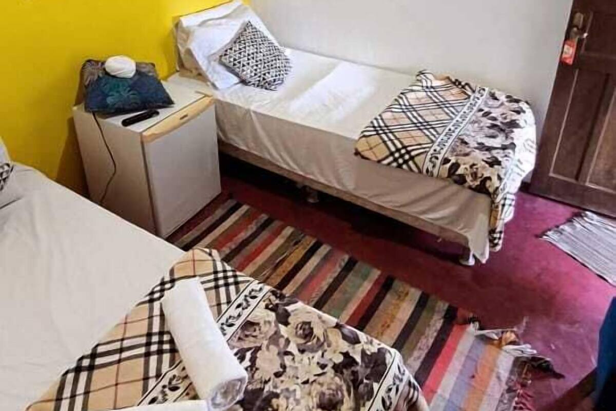 Economy Twin Room, Garden View | Desk, laptop workspace, free WiFi