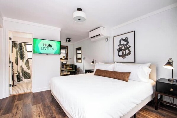 2 dormitorios, tabla de planchar con plancha, wifi y ropa de cama