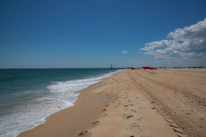 Sun-loungers, beach towels