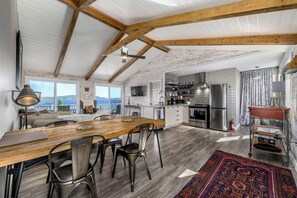 Fridge, microwave, oven, stovetop - Modern Home Steps from Brewery with Ocean View (Dildo)