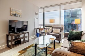 Superior Apartment, Kitchen | Living area
